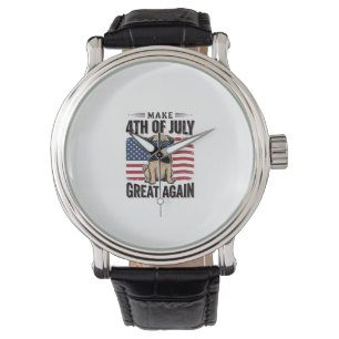 4th of July Pug Patriotic Vintage Shirt Design_1 Watch