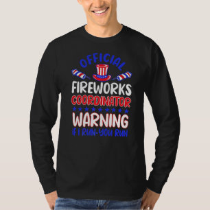 4th Of July Pyrotechnics Fireworks Coordinator Ame T-Shirt