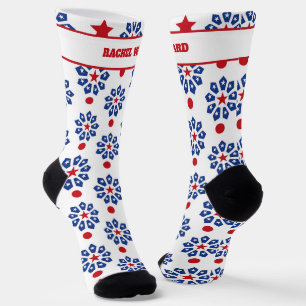 4th of July Red and Blue Socks