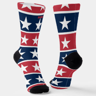 4th of July Red and Blue Socks