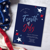 4th of July Red White Blue Fireworks Party