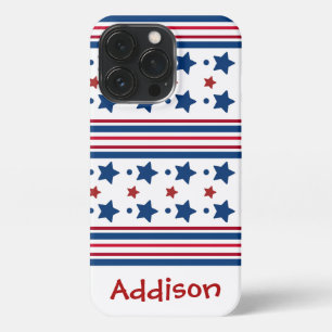 4th Of July Red White & Blue Patriotic iPhone 13 Pro Case