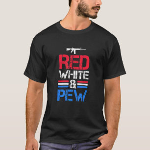 4th Of July Red White & Pew American Airsoft Vint T-Shirt