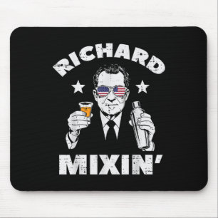 4th Of July Richard Mixin Nixon President Patriot  Mouse Pad