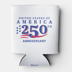 4th Of July Scramble Golf Dad USA 250th Anni Can Cooler