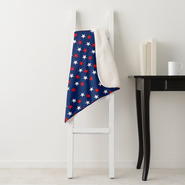 4th of July Sherpa Blanket (In Situ)