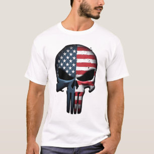 4th Of July Shirt For Women Men American Flag Skul