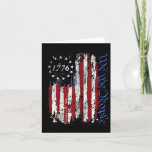 4th Of July Shirts We The People 1776 Usa Flag Jet Card