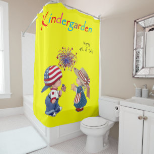 4th of July Shower Curtain