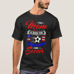 4th Of July Soccer Mom Patriotic American Flag Mot T-Shirt