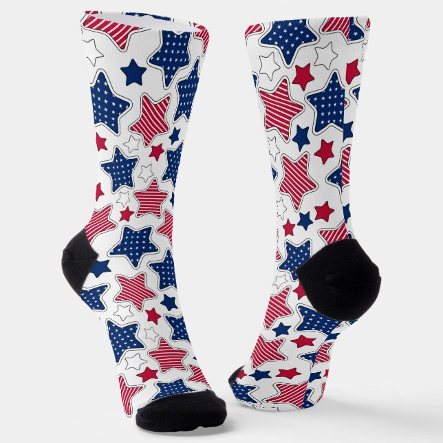 4th Of July Socks #2 (Angled)