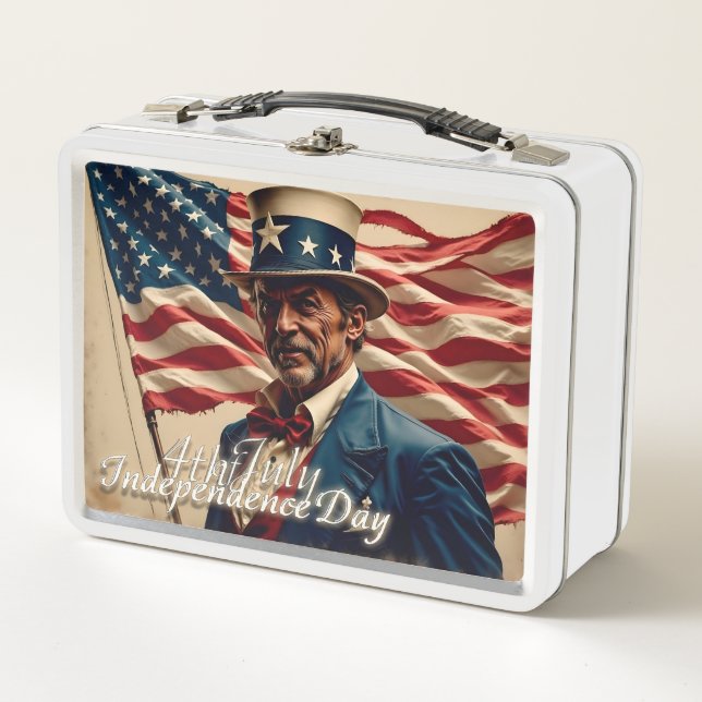 4th of July – Spirit of Independence Metal Lunch Box (Front)