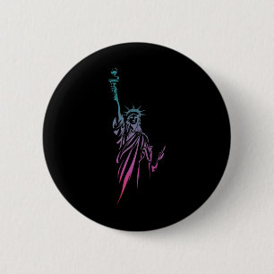 4th Of July Statue Of Liberty 2 Inch Round Button
