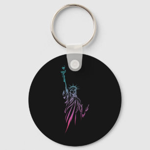 4th Of July Statue Of Liberty Keychain