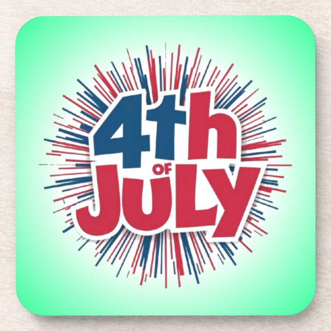 4th of July Sublimation-98146 Coaster (Front)