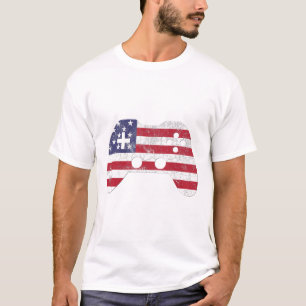 4th Of July T Shirt Video Game Gamer Kids Boys Men