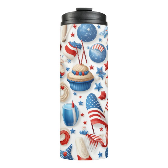 4th Of July Thermal Tumbler (Front)