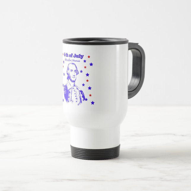 4th of July Travel Mug (Front Right)