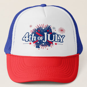 4TH OF JULY  TRUCKER HAT