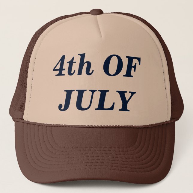 4th Of July Trucker Hat (Front)