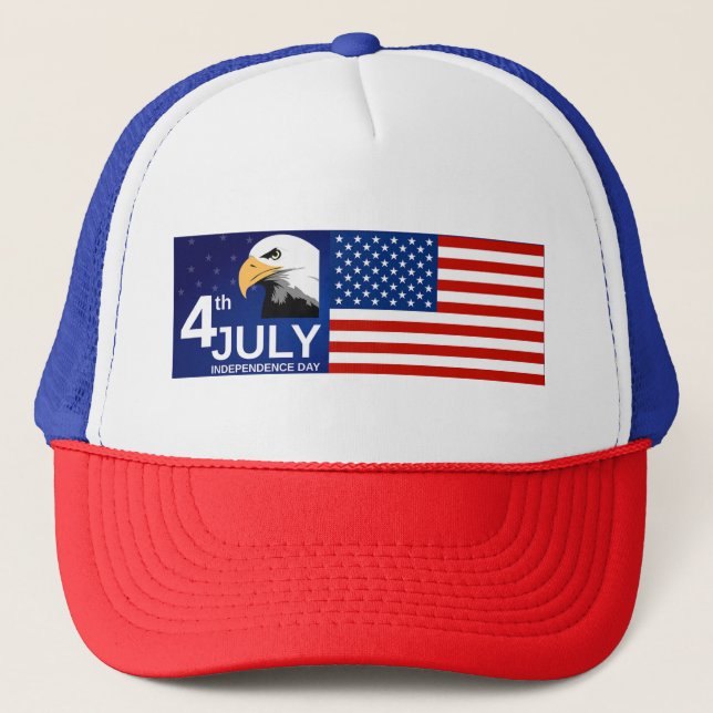 4th of July Trucker Hat (Front)