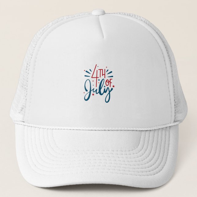 4th of July Trucker Hat (Front)