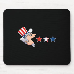 4th Of July Uncle Sam American Stars Fun Boys Girl Mouse Pad