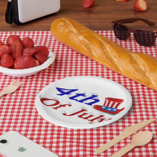 4th of July Uncle Sam Paper Plate (Picnic)