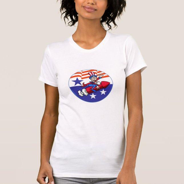 4th Of July Uncle Sam T-Shirt (Front)