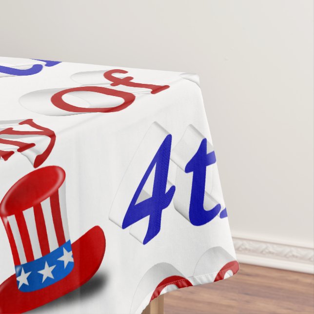 4th of July Uncle Sam Tablecloth (In Situ)