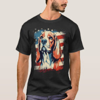 4th Of July US Flag Beagle Dog