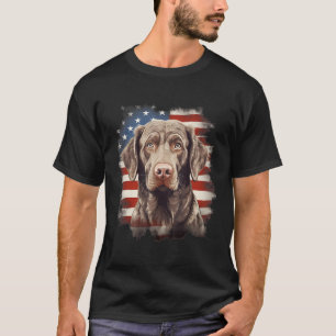4th Of July US Flag Chesapeake Bay Retriever Dog 1 T-Shirt