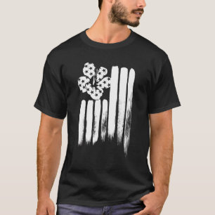 4th of July US Flag Hawaiian Flower Hawaii Couple  T-Shirt