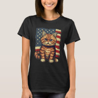 4th Of July US Flag Munchkin Cat