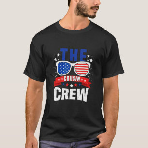 4th Of July Us Flag Popsicl The Cousin Crew 7 T-Shirt
