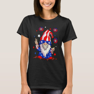 4th of July USA American Flag Gnomes Patriotic Men T-Shirt