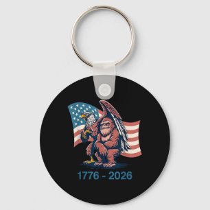4th of July USA Anniversary 1776-2026 Eagle Keychain