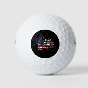 4th Of July USA  Fireworks Golf Balls