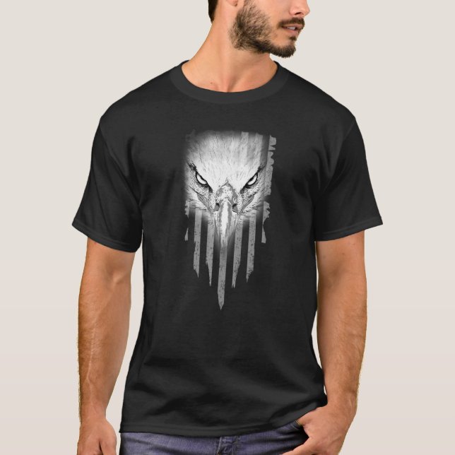 4th Of July Usa Flag American Patriotic Eagle   T-Shirt (Front)