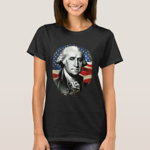 4th of July USA George Washington Painting On T-Shirt