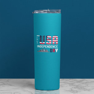 4th of July - USA Independence Day design Thermal Tumbler