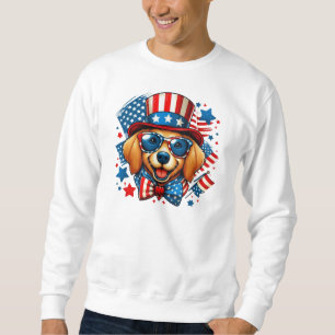 4th of July USA Patriotic Dog Independence Day Sweatshirt