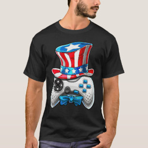 4th Of July Video Game American Flag Uncle Sam Gam T-Shirt