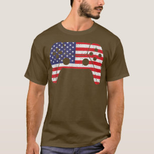 4th Of July Video Game Gamer Kids Boys Men USA T-Shirt