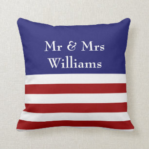 4th of July Wedding Pillow