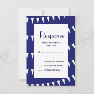 4th of July Wedding RSVP 3 Card