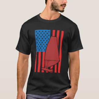 4Th Of July Windsurfing Coach Sailboarding T-Shirt