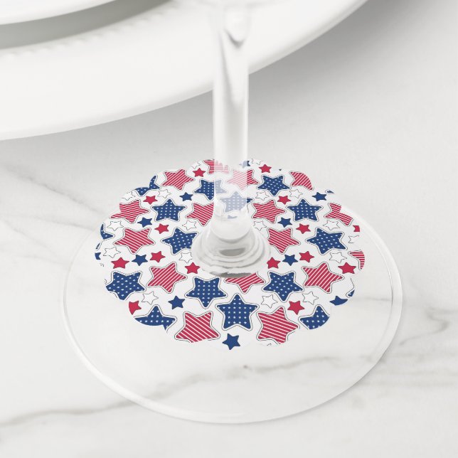 4th Of July Wine Tags (Close Up)