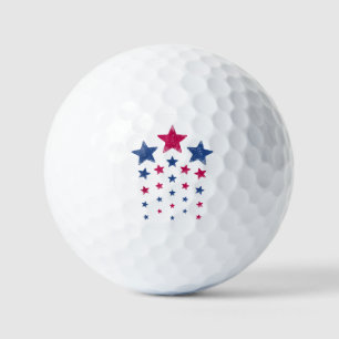4th of July Women Men Kids Cute USA Patriotic Star Golf Balls