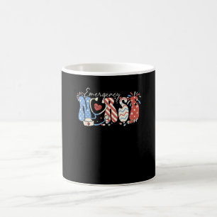 4th Of July Women Stethoscope Patriotic Emergency Coffee Mug